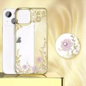 Kingxbar Moon Series Boîtier de luxe avec cristaux Swarovski pour iPhone 13 Or rose