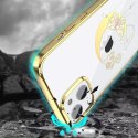 Kingxbar Moon Series Boîtier de luxe avec cristaux Swarovski pour iPhone 13 gold (Butterfly)