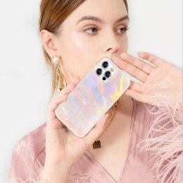 Kingxbar Shell Series Étui de téléphone élégant de luxe pour iPhone 13 pearl-pink