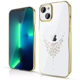 Kingxbar Sky Series Boîtier de luxe avec cristaux Swarovski pour iPhone 13 Pro gold (Dew)