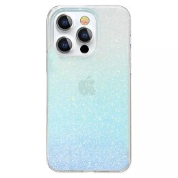 Kingxbar Streamer Series Étui de téléphone élégant de luxe pour iPhone 13 Pro blue (Glitter)