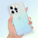 Kingxbar Streamer Series Étui de téléphone élégant de luxe pour iPhone 13 blue (Glitter)