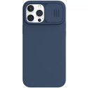 Nillkin CamShield Silky Silicone Case housse de protection pour iPhone 13 Pro Max bleu