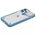 Nillkin Cyclops Case Un étui durable avec une couverture de caméra et un support pliable pour iPhone 13 Pro Max bleu