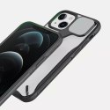 Nillkin Cyclops Case Un étui durable avec une couverture de caméra et un support pliable pour iPhone 13 bleu