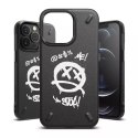 Ringke Onyx Design Durable TPU Case Cover pour iPhone 13 Pro noir (Graffiti) (OD551E233)