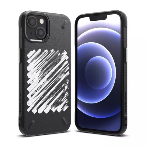 Ringke Onyx Design Durable TPU Case Cover pour iPhone 13 noir (Peinture) (OD546E229)