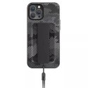 Coque Uniq Heldro iPhone 12/12 Pro 6.1" camo noir / camo anthracite Antimicrobien