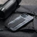 Coque Uniq Heldro iPhone 12/12 Pro 6.1" camo noir / camo anthracite Antimicrobien