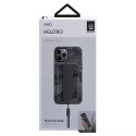 Coque Uniq Heldro iPhone 12/12 Pro 6.1" camo noir / camo anthracite Antimicrobien