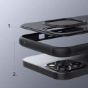 Étui Nillkin Super Frosted Shield Pro durable pour iPhone 13 Pro bleu