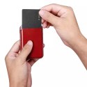 Étui portefeuille en cuir pour cartes magnétiques iCarer pour iPhone 12 / 13 (Pro / Max / Mini) (compatible MagSafe) rouge (XKB0