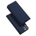 Etui type bibliothèque Dux Ducis Skin Pro pour iPhone 13 Pro Max bleu