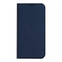 Etui type bibliothèque Dux Ducis Skin Pro pour iPhone 13 Pro Max bleu