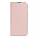 Étui type bibliothèque Dux Ducis Skin Pro pour iPhone 13 Pro Max rose