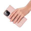 Etui type bibliothèque Dux Ducis Skin Pro pour iPhone 13 Pro rose