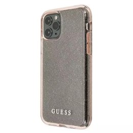 Guess GUHCN65PCGLPI iPhone 11 Pro Max różowy/pink hard case Glitter