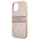 Guess GUHCP12L4GDPI iPhone 12 Pro Max 6,7" różowy/pink hardcase 4G Stripe