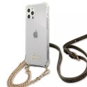 Guess GUHCP12LKC4GSGO iPhone 12 Pro Max 6,7" Transparent hardcase 4G Gold Chain