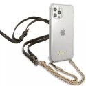 Guess GUHCP12LKC4GSGO iPhone 12 Pro Max 6,7" Transparent hardcase 4G Gold Chain