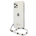 Guess GUHCP12LKPSWH iPhone 12 Pro Max 6,7" Transparent hardcase White Pearl