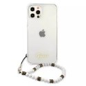 Guess GUHCP12LKPSWH iPhone 12 Pro Max 6,7" Transparent hardcase White Pearl