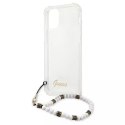 Guess GUHCP12LKPSWH iPhone 12 Pro Max 6,7" Transparent hardcase White Pearl