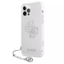 Guess GUHCP12LKS4GSI iPhone 12 Pro Max 6,7" Transparent hardcase 4G Silver Charms Collection