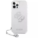 Guess GUHCP12LKS4GSI iPhone 12 Pro Max 6,7" Transparent hardcase 4G Silver Charms Collection