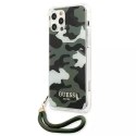 Guess GUHCP12LKSARKA iPhone 12 Pro Max 6,7" zielony/khaki hardcase Camo Collection