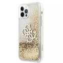 Guess GUHCP12LLG4GGO iPhone 12 Pro Max 6,7" złoty/gold hardcase 4G Big Liquid Glitter