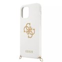 Guess GUHCP12LLSC4GWH iPhone 12 Pro Max 6,7" biały/white hardcase 4G Gold Chain Collection