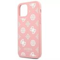 Guess GUHCP12LLSPEWPI iPhone 12 Pro Max 6,7" różowy/pink hard case Peony Collection