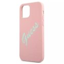 Guess GUHCP12LLSVSPG iPhone 12 Pro Max 6,7" różowo zielony/green pink hardcase Silicone Vintage