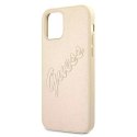 Guess GUHCP12LRSAVSLG iPhone 12 Pro Max 6,7" złoty/gold hardcase Saffiano Vintage Script