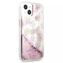 Guess GUHCP13MLGPEPI iPhone 13 6.1" étui rigide rose / rose Peony Liquid Glitter