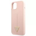 Guess GUHCP13MSLTGP iPhone 13 6.1 "rose / rose étui rigide Triangle en silicone