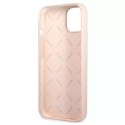 Guess GUHCP13MSLTGP iPhone 13 6.1 "rose / rose étui rigide Triangle en silicone