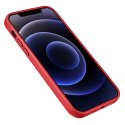 ICarer Case Etui en cuir véritable pour iPhone 12 Pro / iPhone 12 rouge (WMI1216-RD) (compatible MagSafe)