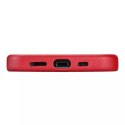 ICarer Case Etui en cuir véritable pour iPhone 12 Pro / iPhone 12 rouge (WMI1216-RD) (compatible MagSafe)