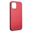 ICarer Case Etui en cuir véritable pour iPhone 12 Pro / iPhone 12 rouge (WMI1216-RD) (compatible MagSafe)