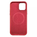 ICarer Case Etui en cuir véritable pour iPhone 12 Pro / iPhone 12 rouge (WMI1216-RD) (compatible MagSafe)