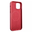 ICarer Case Etui en cuir véritable pour iPhone 12 Pro / iPhone 12 rouge (WMI1216-RD) (compatible MagSafe)