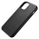 ICarer Case Etui en cuir véritable pour iPhone 12 mini noir (WMI1215-BK) (compatible MagSafe)