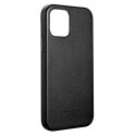 ICarer Case Etui en cuir véritable pour iPhone 12 mini noir (WMI1215-BK) (compatible MagSafe)