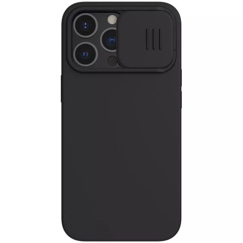 Nillkin CamShield Silky Silicone Case Étui pour iPhone 13 Pro couverture de la caméra noir