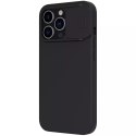 Nillkin CamShield Silky Silicone Case Étui pour iPhone 13 Pro couverture de la caméra noir