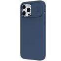 Nillkin CamShield Silky Silicone Case housse de protection pour iPhone 13 Pro Max bleu