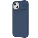 Nillkin CamShield Silky Silicone Case housse de protection pour iPhone 13 bleu