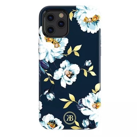 Coque Kingxbar Blossom ornée de cristaux Swarovski originaux pour iPhone 12 mini multicolore (Gardenia)